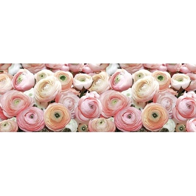 Preinterier FT4072 Fototapeta na stenu Ružovo biele ruže vlies 620cm x 219cm