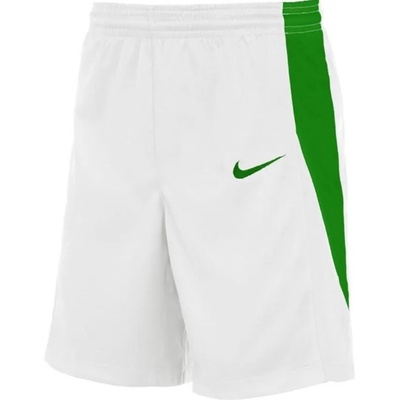 Nike youth team basketball stock short WHITE/PINE GREEN bílá