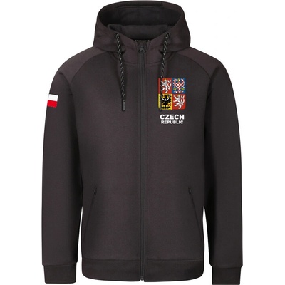 Progress CZ HOODY ZIP MAN Tmavě šedá,Mix