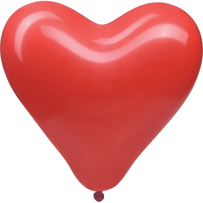 Wimex Nafukovací balónek tvar srdce červený Ø35cm `L`