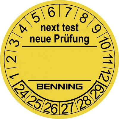 Benning 756212 žlutá samolepicí fólie x d 30 mm x 30 mm 30 mm 300 ks