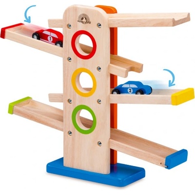 Drewmax Dřevěná hra auta na svahu