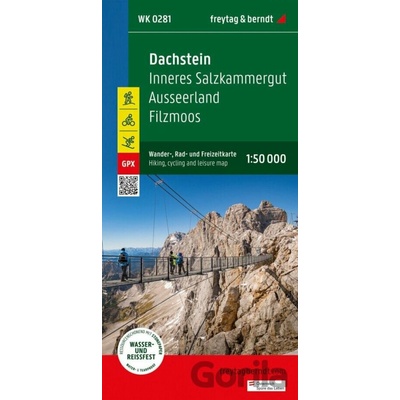 Dachstein - Ausseerland - Filzmoos - Ramsau, Wander + Radkarte 1:50.000