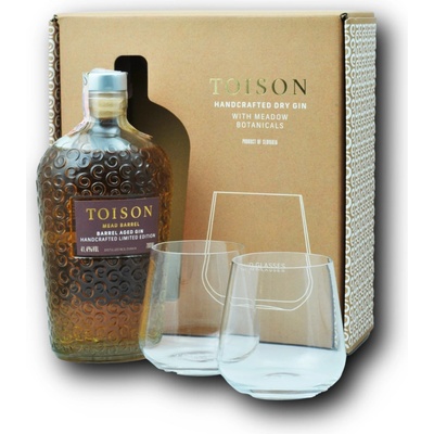 Toison Mead Barrel 41,4% 0,7 l (dárkové balení s 2 sklenice)