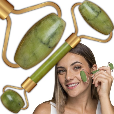 ISO masážny valček na tvár Jade Roller 8657
