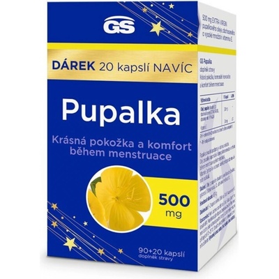 GS Pupalka 500 mg 90+20 kapslí Dárkové balení