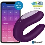 Satisfyer Вибратор за двойки Satisfyer Double Joy лилав с App