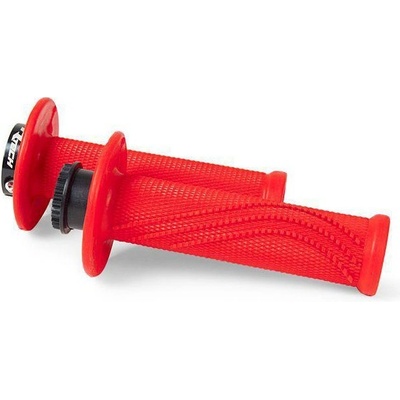 Gripy lock-on R20 Wave (BETA RR 125-530), RTECH (neon červené, 1 pár)