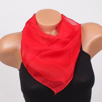 Image 1 of Ярко червено дамско фишу