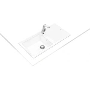 Teka Stone 60 L-TG БЯЛА Гранитна мивка, обръщаема, за шкаф 60 см (М.1020.БЯ) Мивка за вграждане