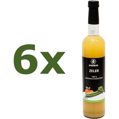 Dobrio Zeler s jablkom 100% zeleninovo-ovocná šťava 6 x 500 ml