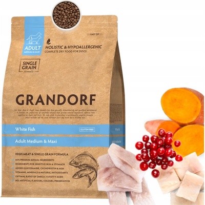 Grandorf Adult Medium & Maxi White Fish 10 kg