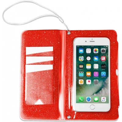 Púzdro CELLY Splash Wallet telefony 6,2 " oranžové