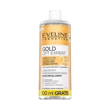 Eveline Cosmetics Gold Lift Expert Protivrásková micelární voda 3 v 1 500 ml