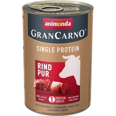 Animonda GranCarno® SP Pure Beef-Консервирана храна за кучета, само говеждо месо - един източник на протеин, 400 гр