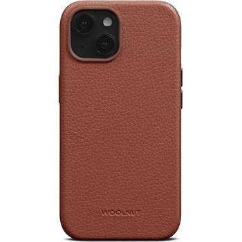 Woolnut Leather Case for iPhone 15 - Cognac