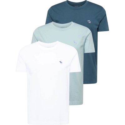Abercrombie & Fitch Тениска синьо, бяло, размер XL