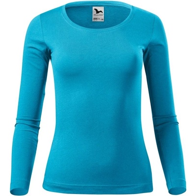 MALFINI Dámske tričko s dlhým rukávom Fit T Long Sleeve Tyrkysová