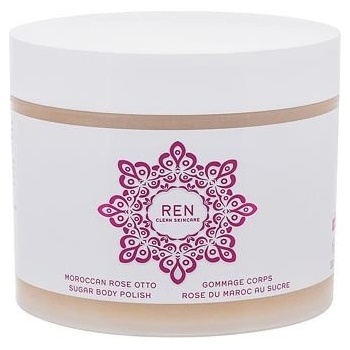 REN Clean Skincare Moroccan Rose Otto Sugar Body Polish telový peeling 330 ml