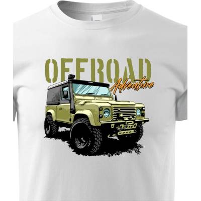 Dětské tričko Land Rover Defender BíláCanvas Dětské tričko Bezvatriko.cz 2016