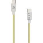 SBOX Кабел SBOX TYPEC-1-Y, от USB C(м) към USB C(м), 1m, 60W, жълт (TYPEC-1-Y)
