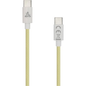SBOX Кабел SBOX TYPEC-1-Y, от USB C(м) към USB C(м), 1m, 60W, жълт (TYPEC-1-Y)