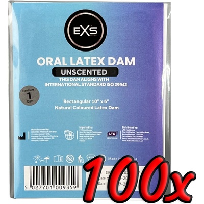EXS Oral Dam Natural 100 pack