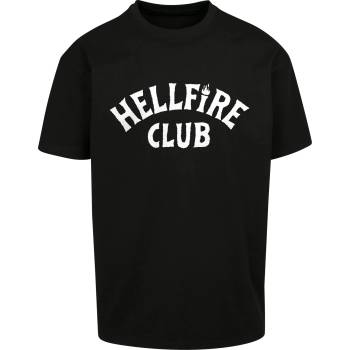 MERCHCODE Тениска Stranger Things Hellfire Club Heavy Oversize Tee black XXLUB-MC1448-00007 - Черен, размер L