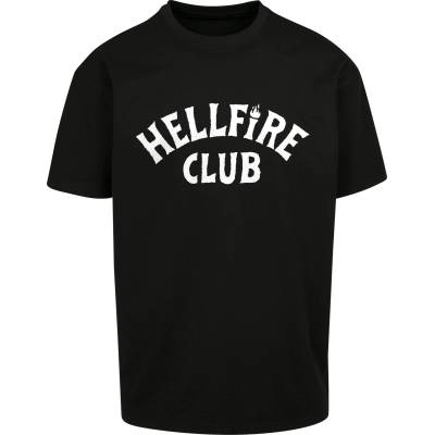 MERCHCODE Тениска Stranger Things Hellfire Club Heavy Oversize Tee black XXLUB-MC1448-00007 - Черен, размер L