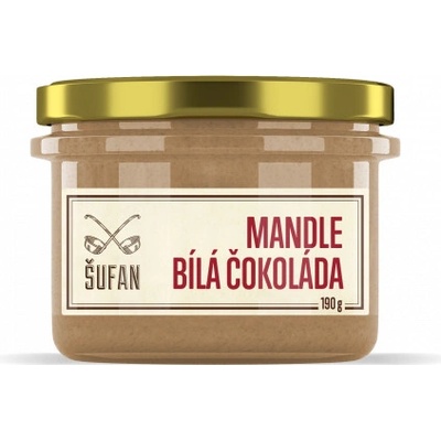 Šufan Ořechové máslo Mandle bílá čokoláda 190 g