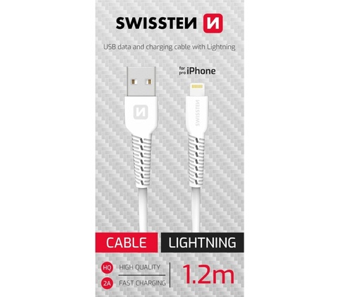 Swissten 71506030BOX USB / Lightning bílý