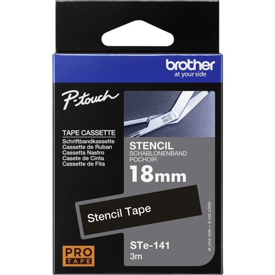 Brother STE STe-141 Farba pásky: priehľadná Farba písma:biela 18 mm 3 m