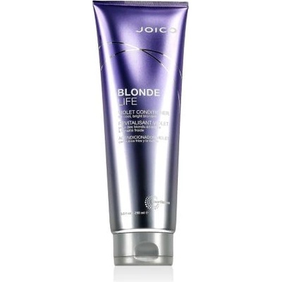 Joico Blonde Life Violet Conditioner 250 ml балсам за неутрализиране на жълти оттенъци при изрусена коса унисекс