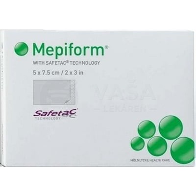 Mepiform Silikónový samolepiaci obväz na jazvy 5 x 7,5 cm 1 kus