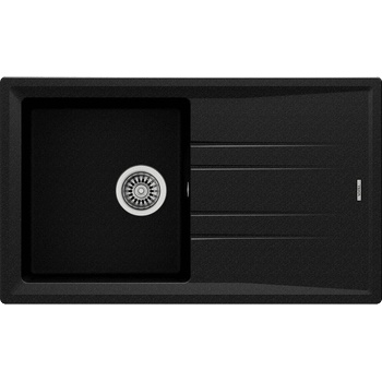 Teka Гранитна мивка, обръщаема, за шкаф 50 см Stone 50 B-TG ЧЕРЕН МЕТАЛИК (М.1021.ЧМ)