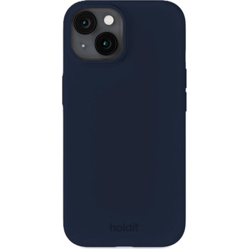 Holdit Гръб Holdit Silicone за iPhone 15 - Midnight Blue