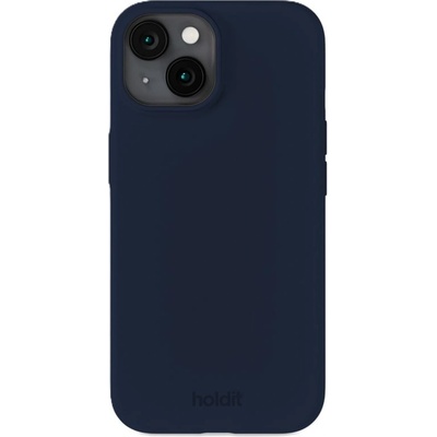 Holdit Гръб Holdit Silicone за iPhone 15 - Midnight Blue