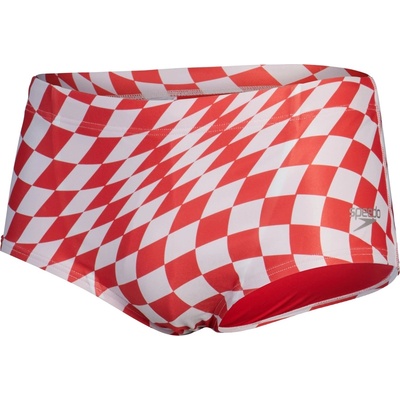 Speedo Бански гащета Speedo Men's Club Digital Swimming Trunks - Red/White