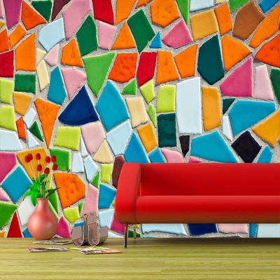 Tapeta SABLIO Barevná mozaika, rozměry 208x125 cm