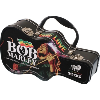 Perri´s socks подаръчна кутия (комплект чорапи 3 чифта) bob marley - guitar - perri´s socks - bof371-001-o-m