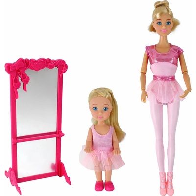 LEANToys Bábiky Anlily matka a dieťa baletky