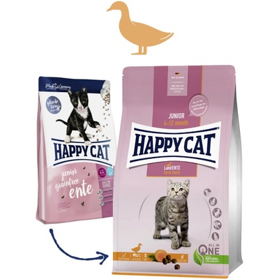 Happy Cat Junior Grainfree Ente Kachna 1,4 kg