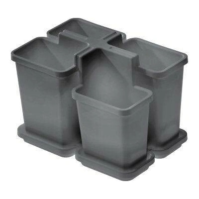 Odkapávač příb. 16,4x11,2x12,5 cm, BELLA, šedý, plast
