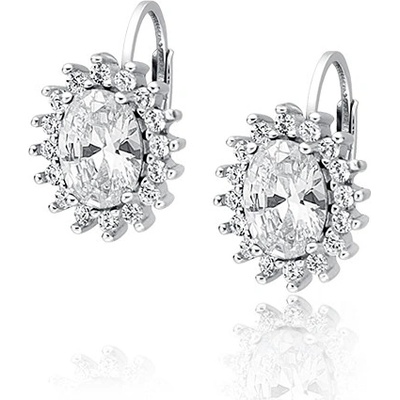 Olivie Russo strieborné náušnice so zirkónmi 2644