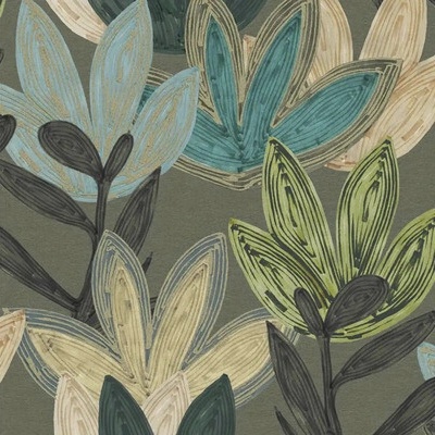 A.S. Création 65800 Vliesová tapeta na zeď Line & Leaf Flora, rozměry 0,53 x 10,05 m
