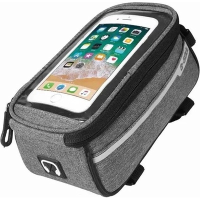 Forever Калъф Forever - Bike Frame Bag, 9x16 cm, сив (OEM100509)