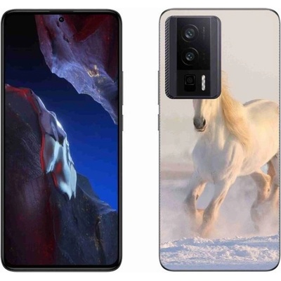 Pouzdro mmCase Gelové Xiaomi Poco F5 Pro - kůň ve sněhu