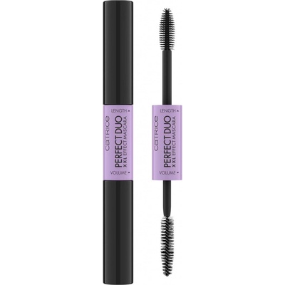 Catrice Perfect Duo XXL Effect objemová a predlžujúca riasenka 2 v 1 Black 8 ml