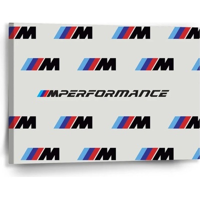 Sablio Obraz MPERFORMANCE biely vzor - 90x60 cm