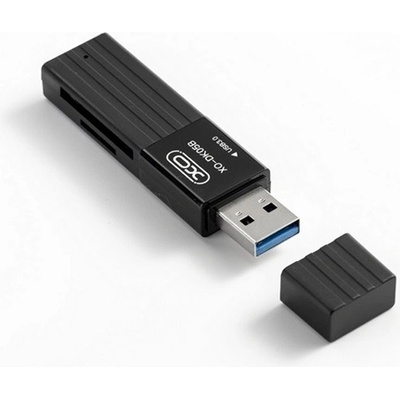 XO DK05B Четец на карти USB - SD/ MicroSD BLACK XO-DK05B (XO-DK05B)